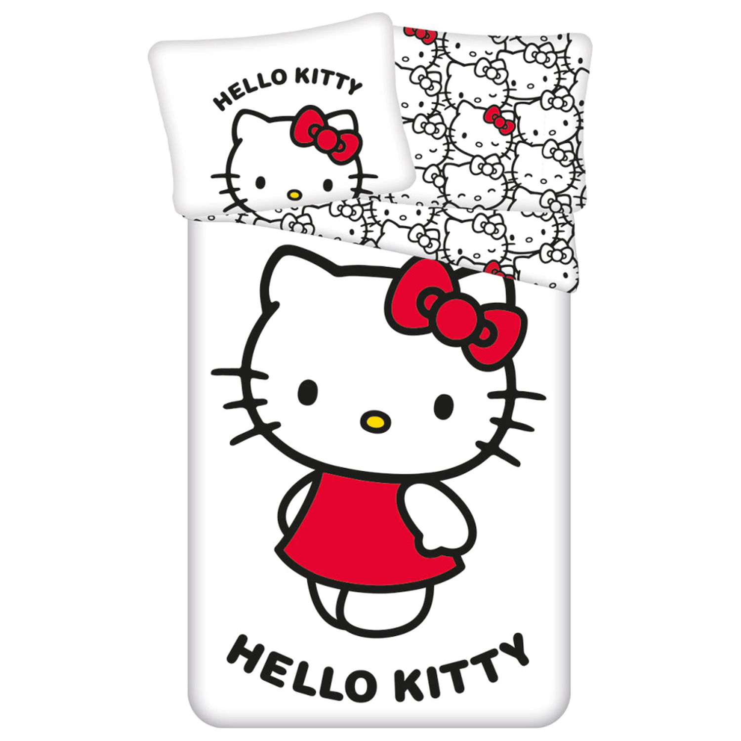 Hello Kitty Bijela Navlaka za poplun fotografija proizvoda