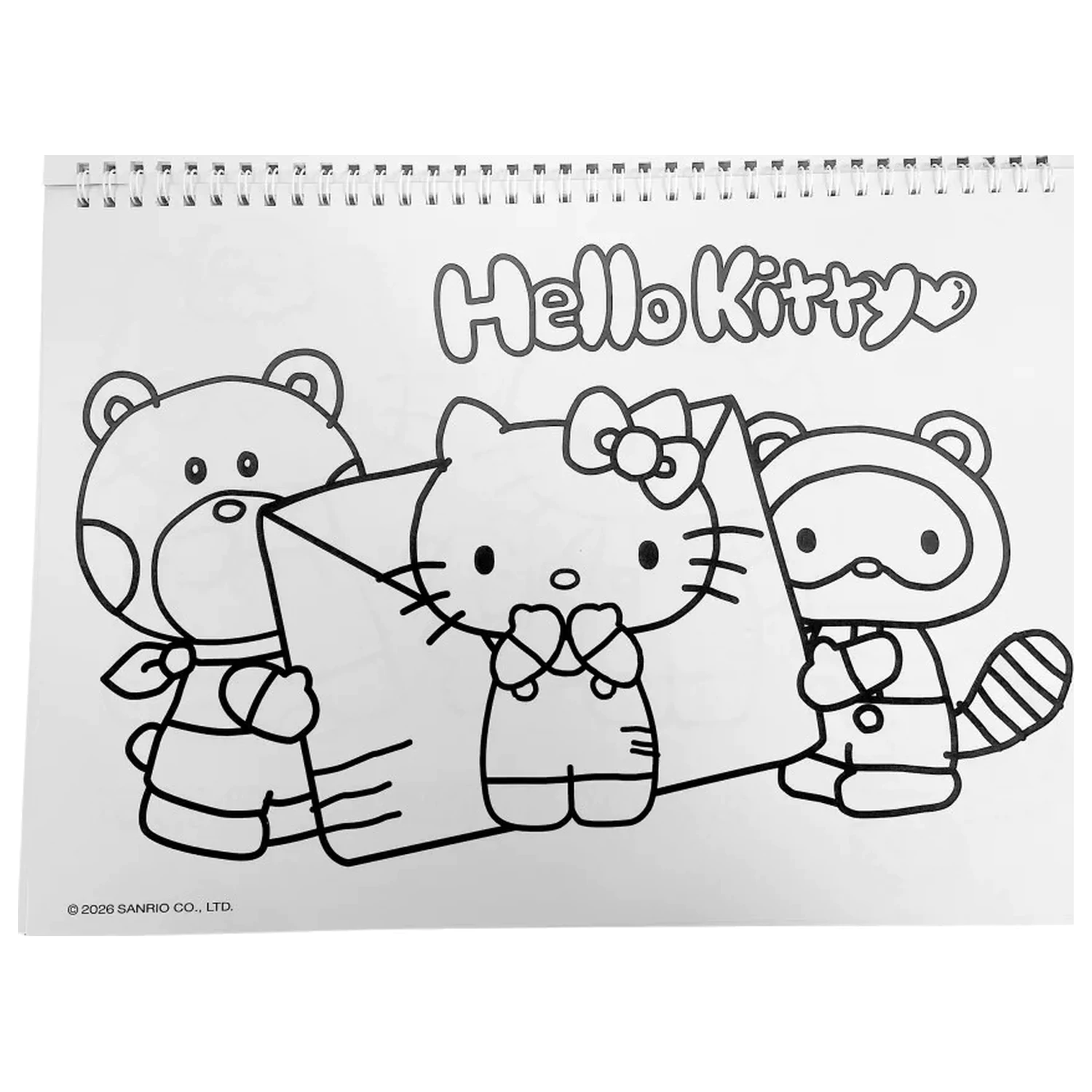 Hello Kitty World A/4 spiralni blok za crtanje s 40 listova i naljepnicama fotografija proizvoda