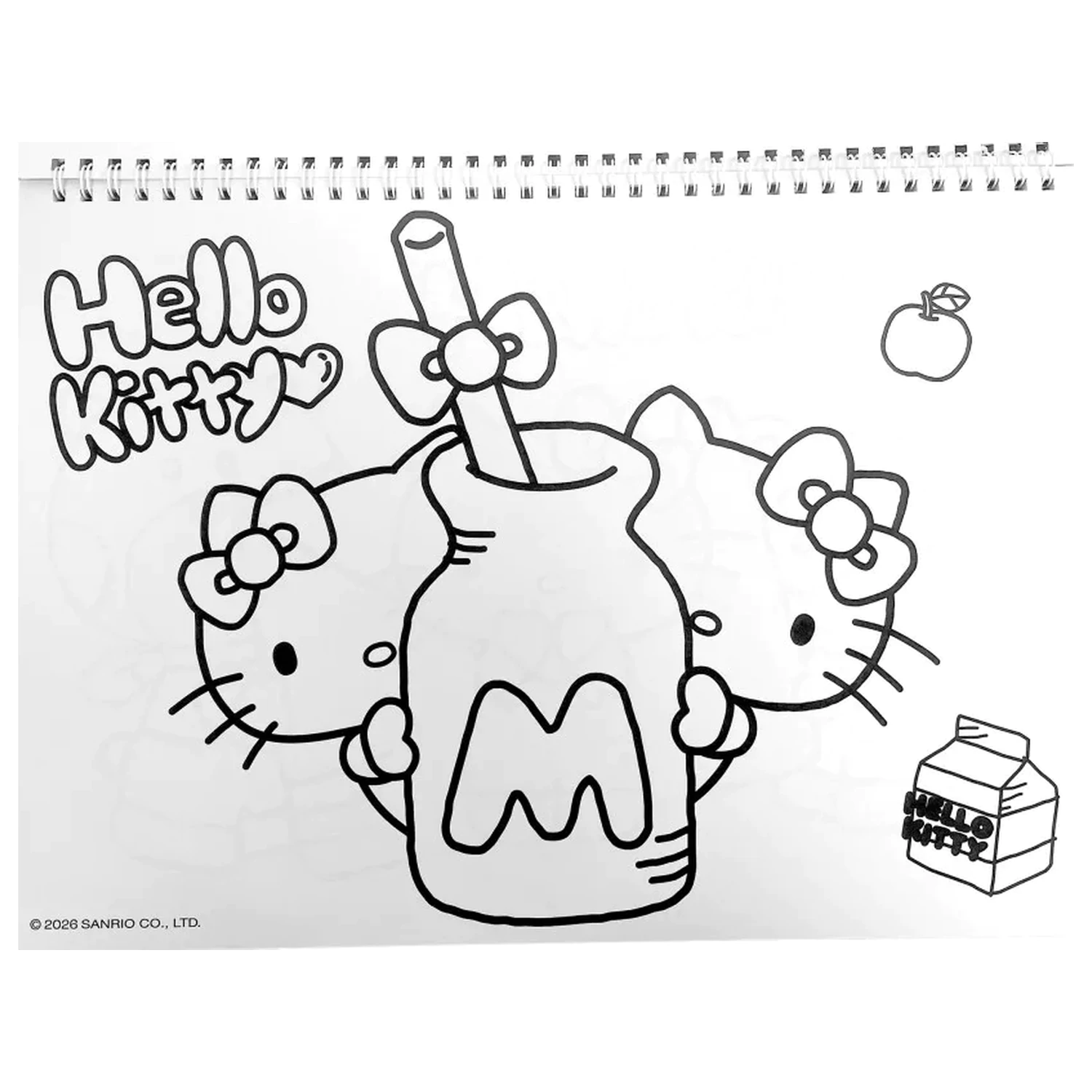 Hello Kitty World A/4 spiralni blok za crtanje s 40 listova i naljepnicama fotografija proizvoda