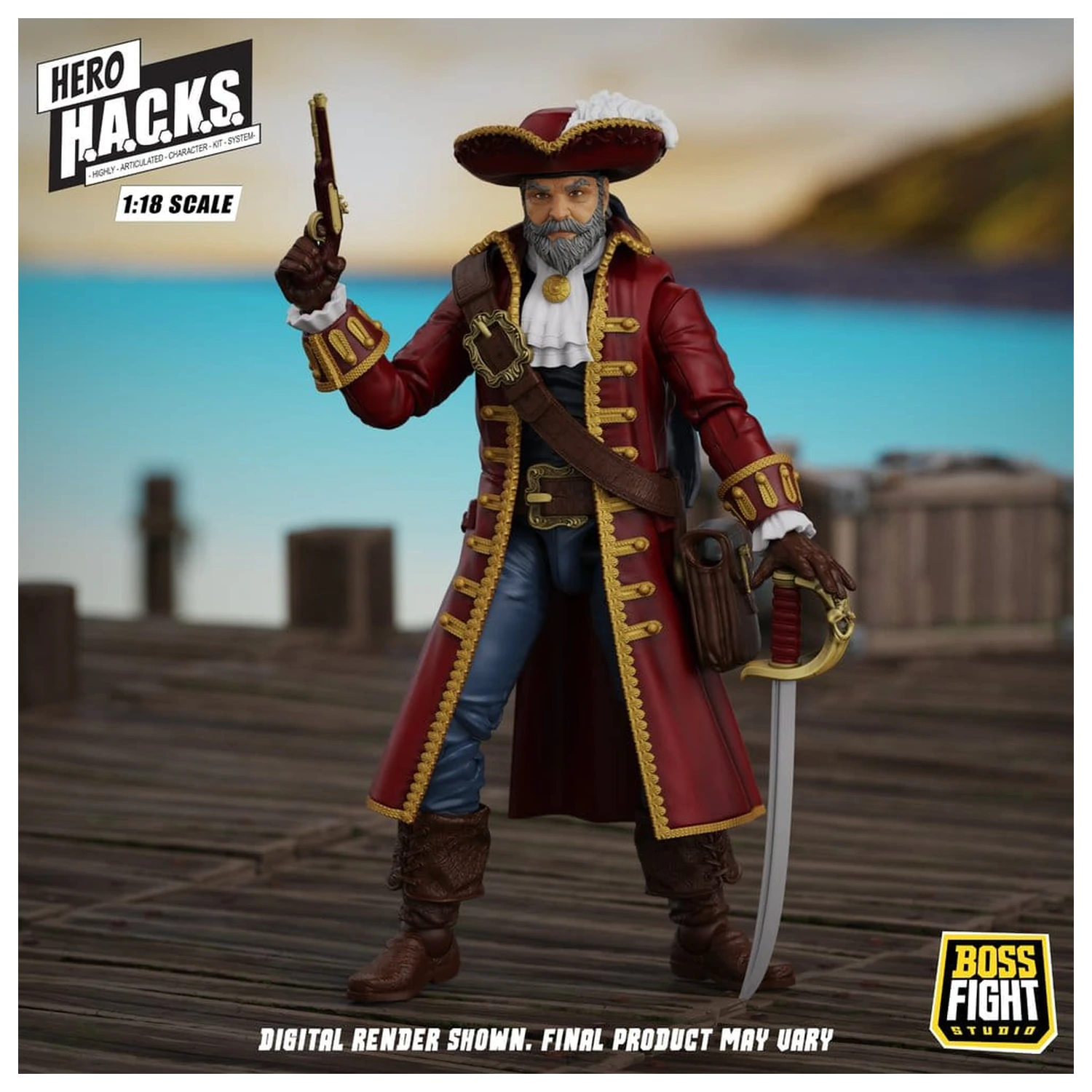 Hero H.A.C.K.S. Core Akcijska figura 1/18 Heroes and Villains Wave 1 John Bradford: Captain of the Temporal Voyager fotografija proizvoda