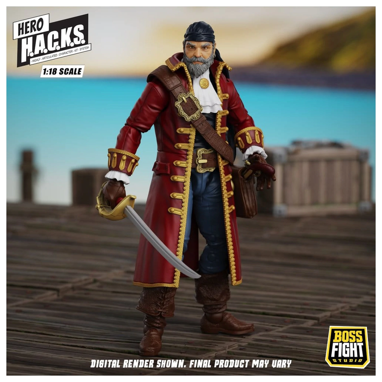Hero H.A.C.K.S. Core Akcijska figura 1/18 Heroes and Villains Wave 1 John Bradford: Captain of the Temporal Voyager fotografija proizvoda