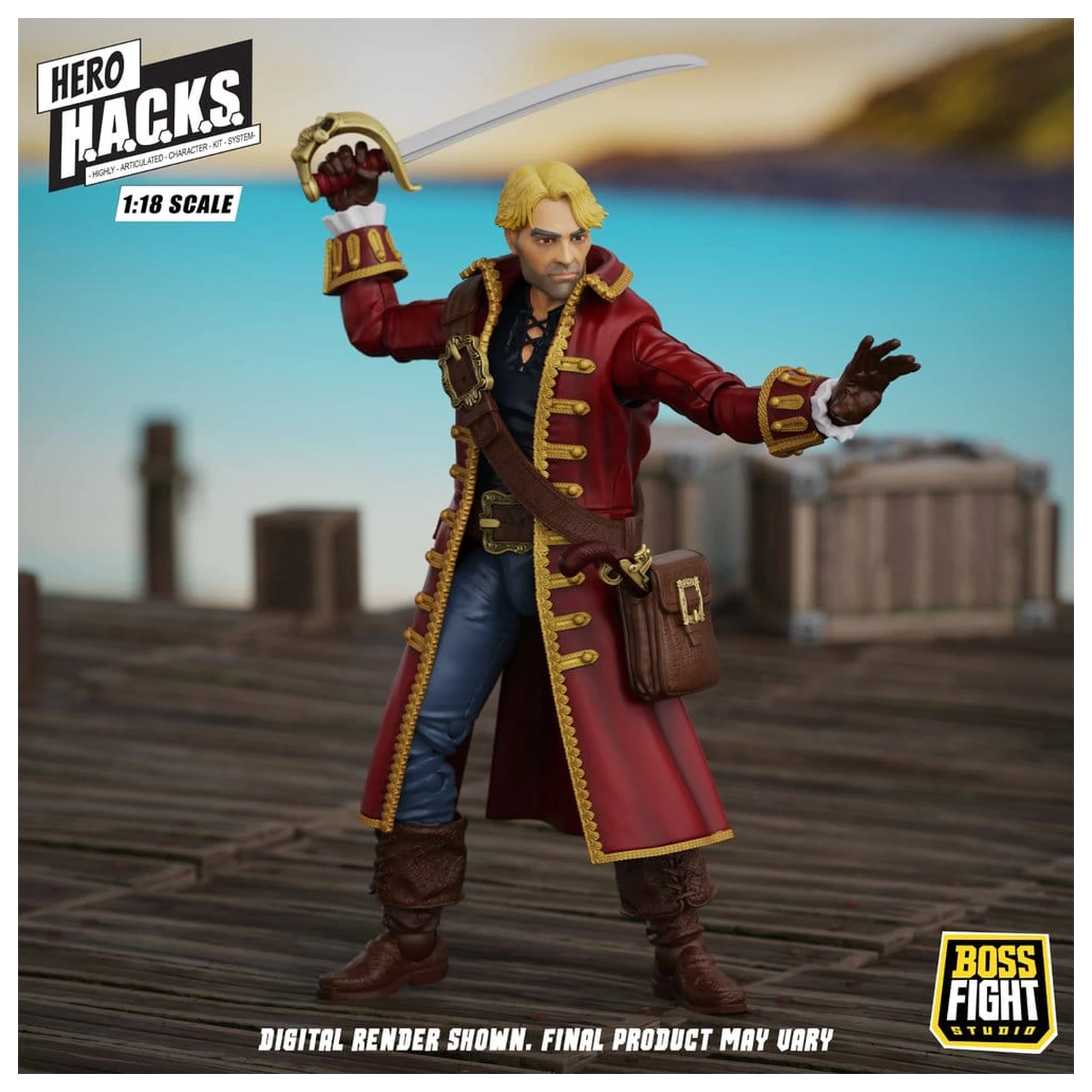 Hero H.A.C.K.S. Core Akcijska figura 1/18 Heroes and Villains Wave 1 John Bradford: Captain of the Temporal Voyager fotografija proizvoda