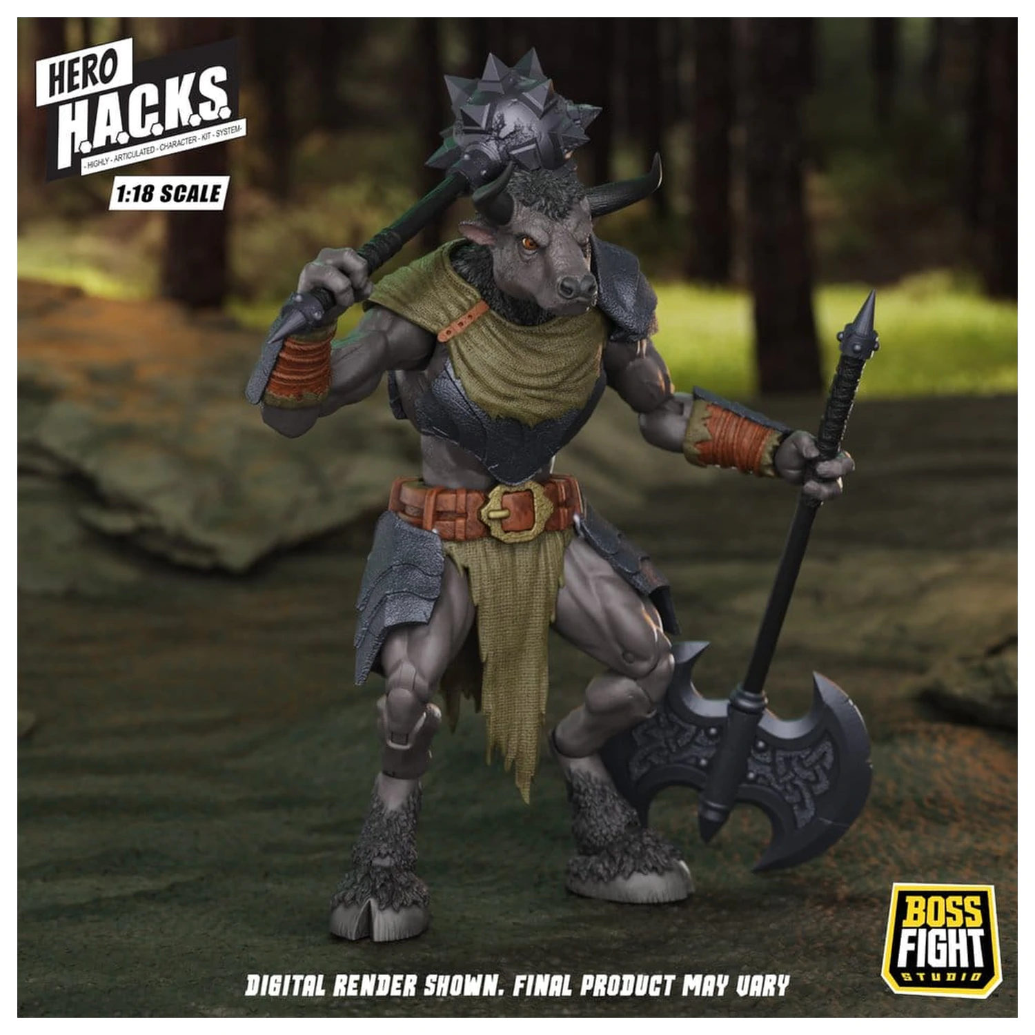 Hero H.A.C.K.S. Osnovna akcijska figura 1/18 Heroes and Villains Val 1 Minos Auroxos: Labyrinthian Warrior fotografija proizvoda