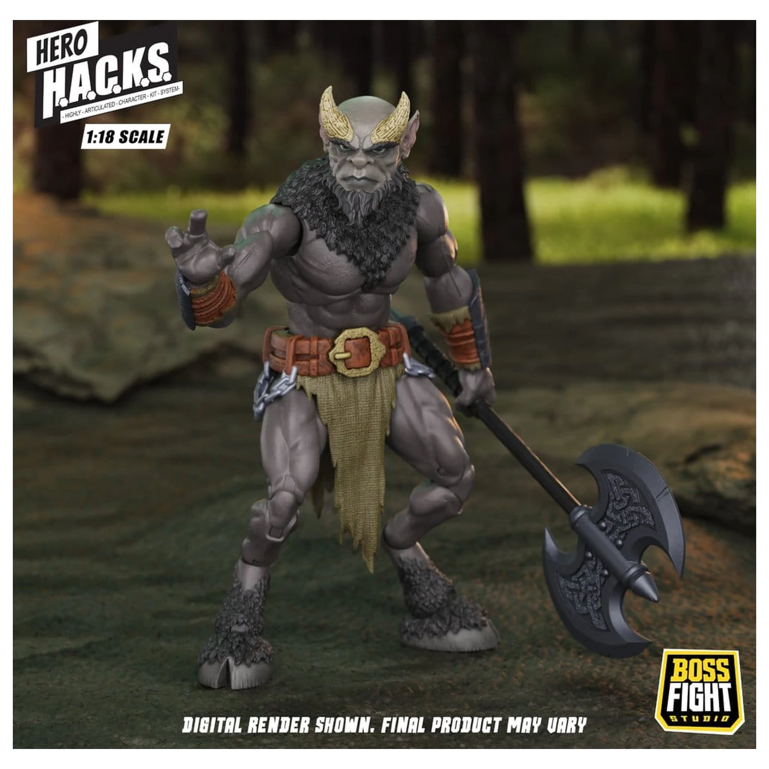 Hero H.A.C.K.S. Osnovna akcijska figura 1/18 Heroes and Villains Val 1 Minos Auroxos: Labyrinthian Warrior fotografija proizvoda