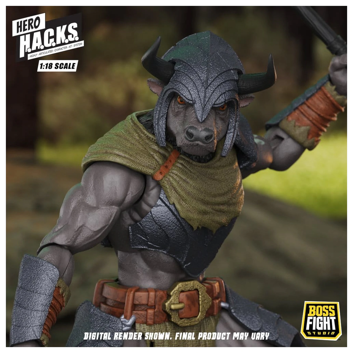 Hero H.A.C.K.S. Osnovna akcijska figura 1/18 Heroes and Villains Val 1 Minos Auroxos: Labyrinthian Warrior fotografija proizvoda