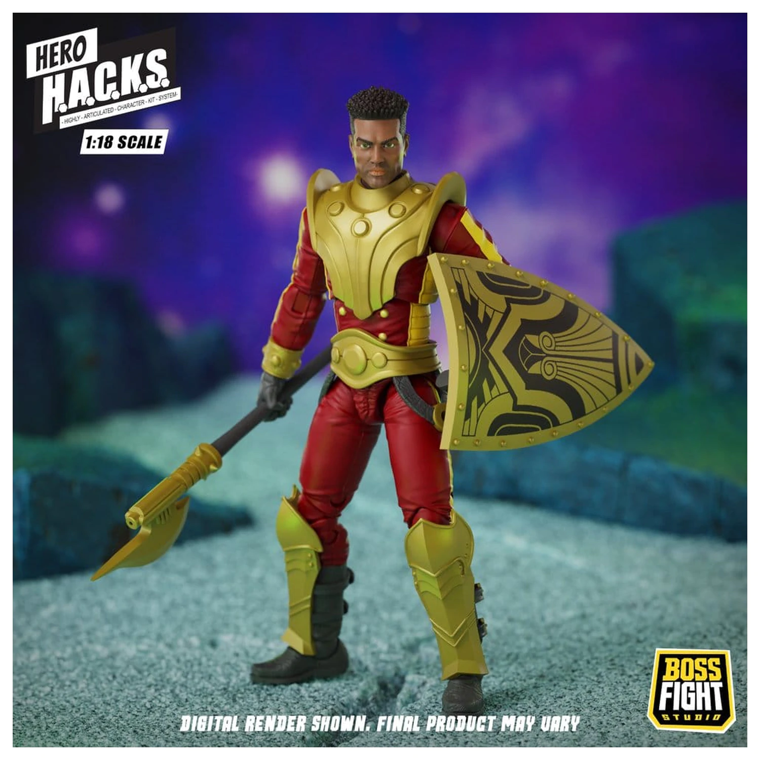 Hero H.A.C.K.S. Core Akcijska figura 1/18 Heroes and Villains Wave 1 Stellar Guard: Cosmic Defender of Accord fotografija proizvoda