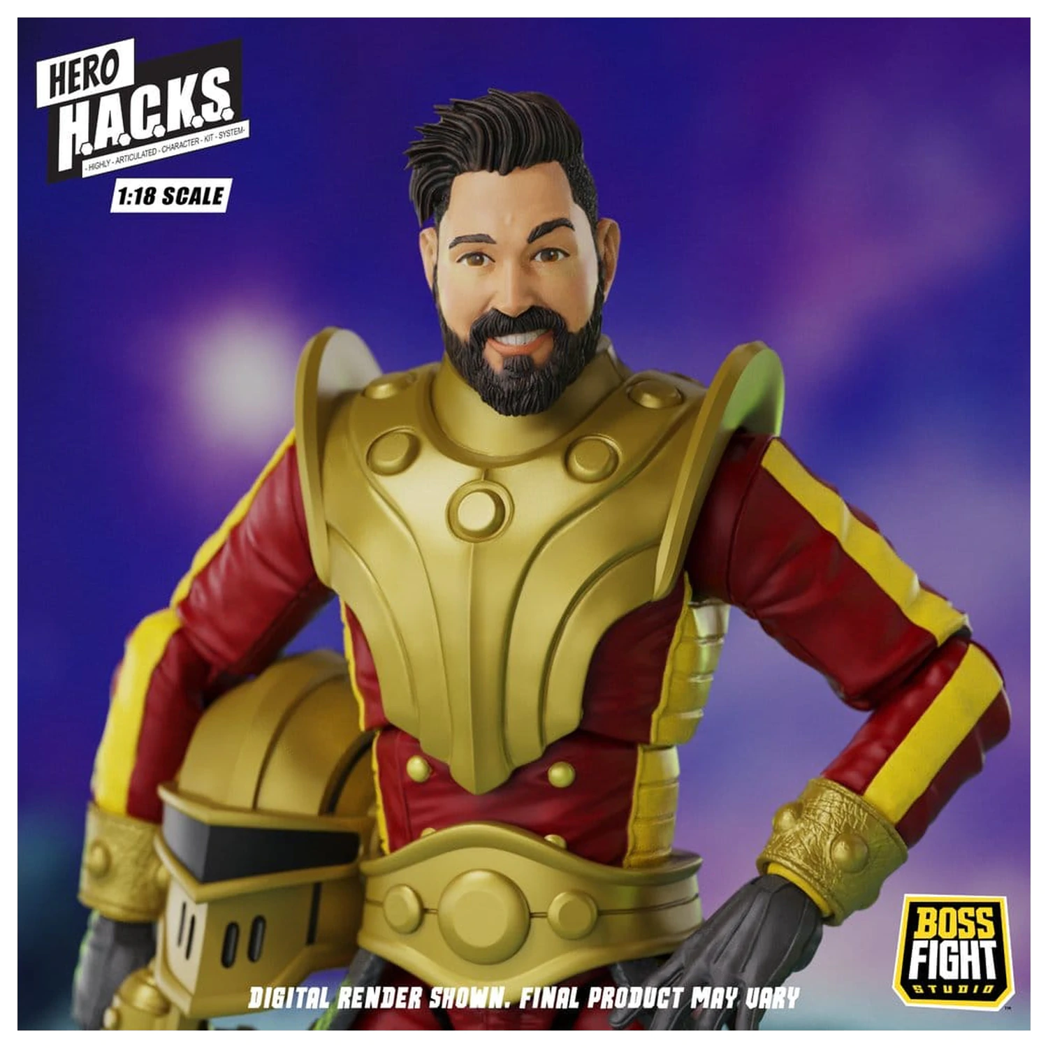 Hero H.A.C.K.S. Core Akcijska figura 1/18 Heroes and Villains Wave 1 Stellar Guard: Cosmic Defender of Accord fotografija proizvoda