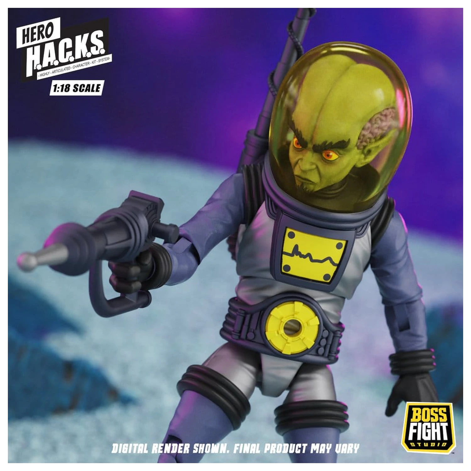 Hero H.A.C.K.S. Core Action Figure 1/18 Heroes and Villains Wave 1 Zarko Resources Inc.: Galactic Prospectors fotografija proizvoda