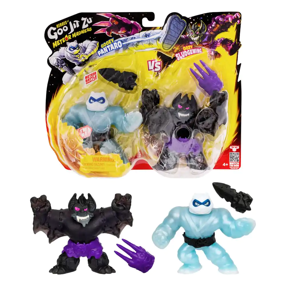 Heroes of Goo Jit Zu Meteor Madness Rastezljive Figure 2-Pack Pantaro vs. Sludgewing 12 cm fotografija proizvoda