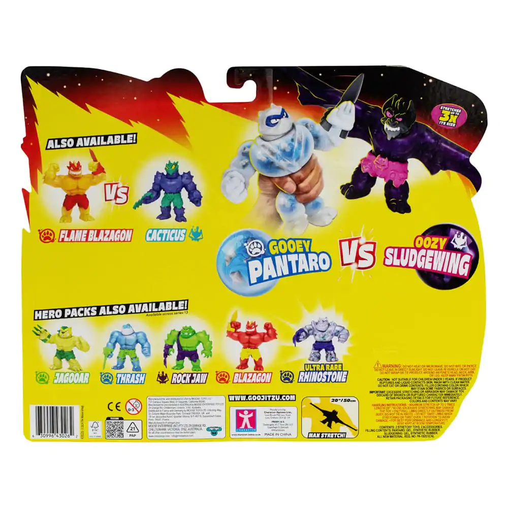 Heroes of Goo Jit Zu Meteor Madness Rastezljive Figure 2-Pack Pantaro vs. Sludgewing 12 cm fotografija proizvoda