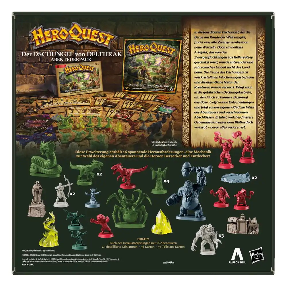 HeroQuest društvena igra - ekspanzija Der Dschungel von Delthrak Quest Pack *German Version* fotografija proizvoda