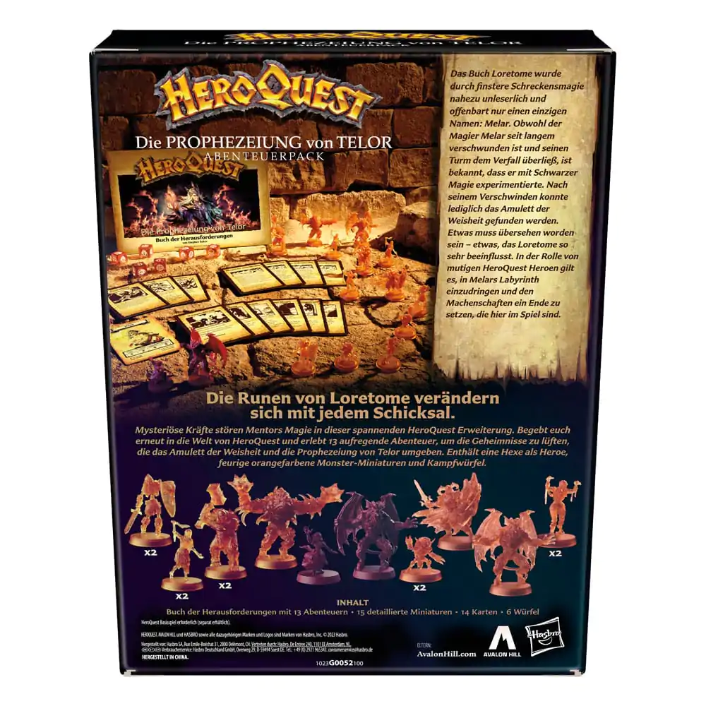 HeroQuest Board Game Expansion Die Prophezeiung von Telor Quest Pack *German Version* - Ekspanzija za društvenu igru fotografija proizvoda