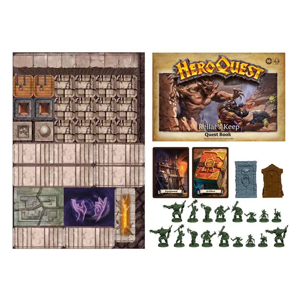 HeroQuest društvena igra ekspanzija Kellar's Keep Quest paket english fotografija proizvoda
