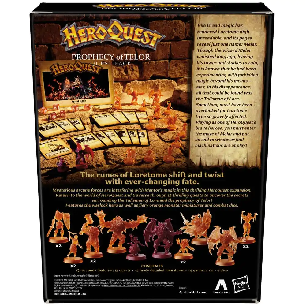 HeroQuest društvena igra Expansion Prophecy of Telor Quest Pack *English Version* fotografija proizvoda