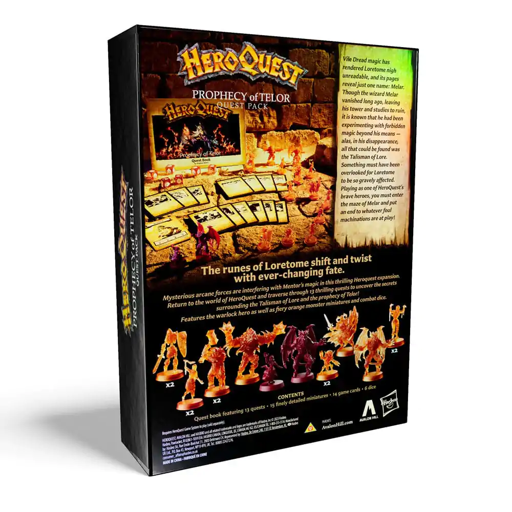 HeroQuest društvena igra Expansion Prophecy of Telor Quest Pack *English Version* fotografija proizvoda