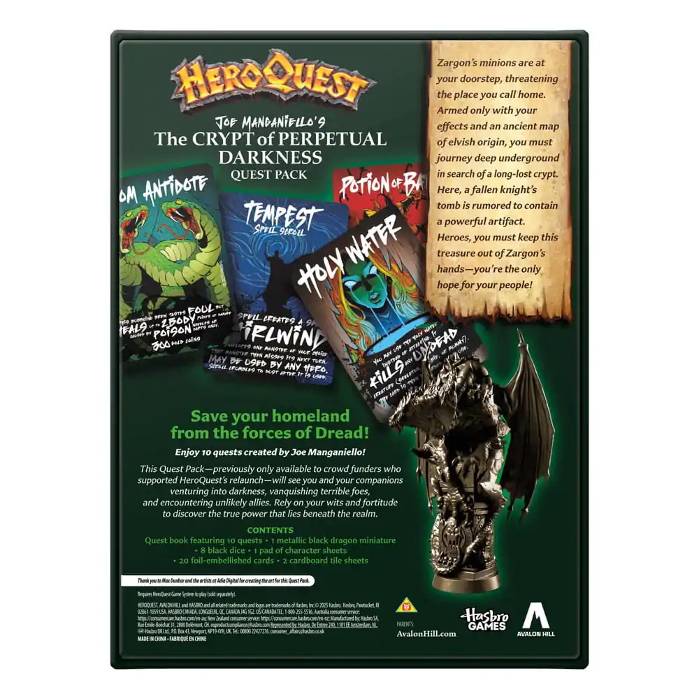 HeroQuest Board Game Expansion The Crypt of Perpetual Darkness Quest Pack *English Version* - Proširenje za društvenu igru fotografija proizvoda