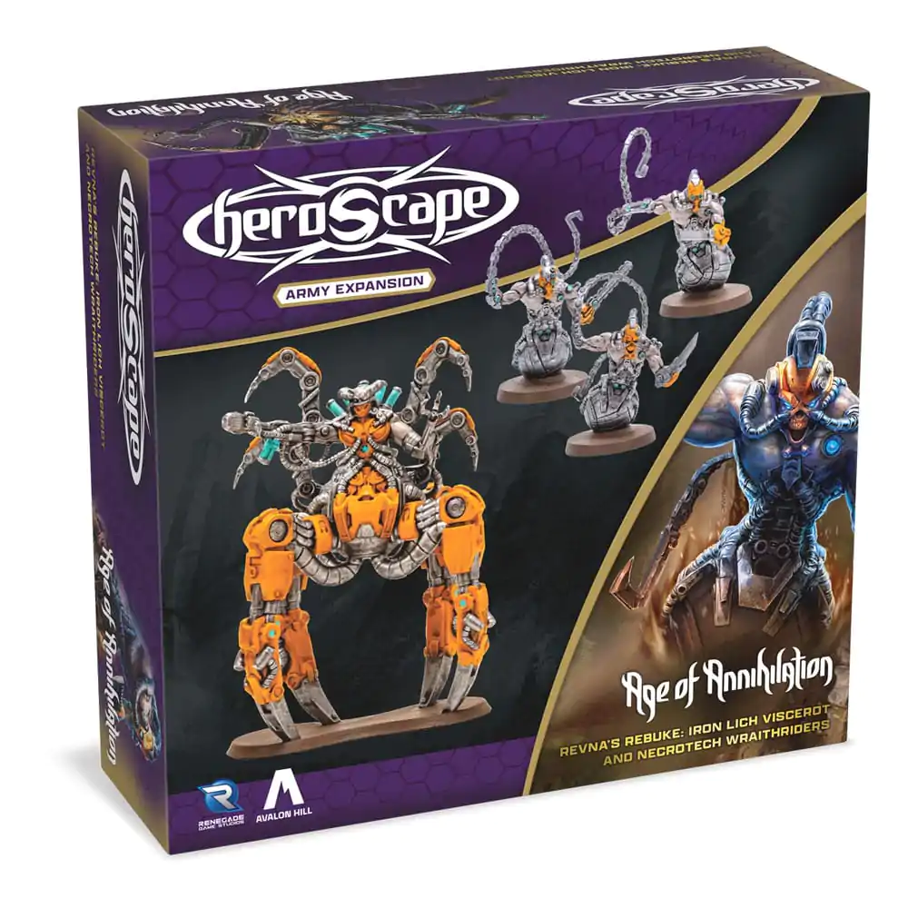 Heroscape Proširenje Revna's Rebuke: Iron Lich Viscerot and Necrotech Wraithriders Vojska *English Version* fotografija proizvoda