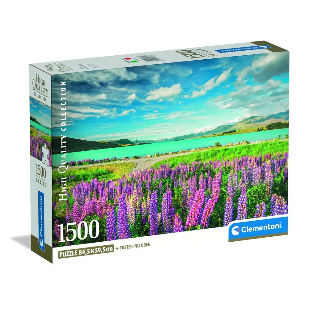 Visokokvalitetne Lupinike kod jezera Tekapo puzzle 1500 kom fotografija proizvoda