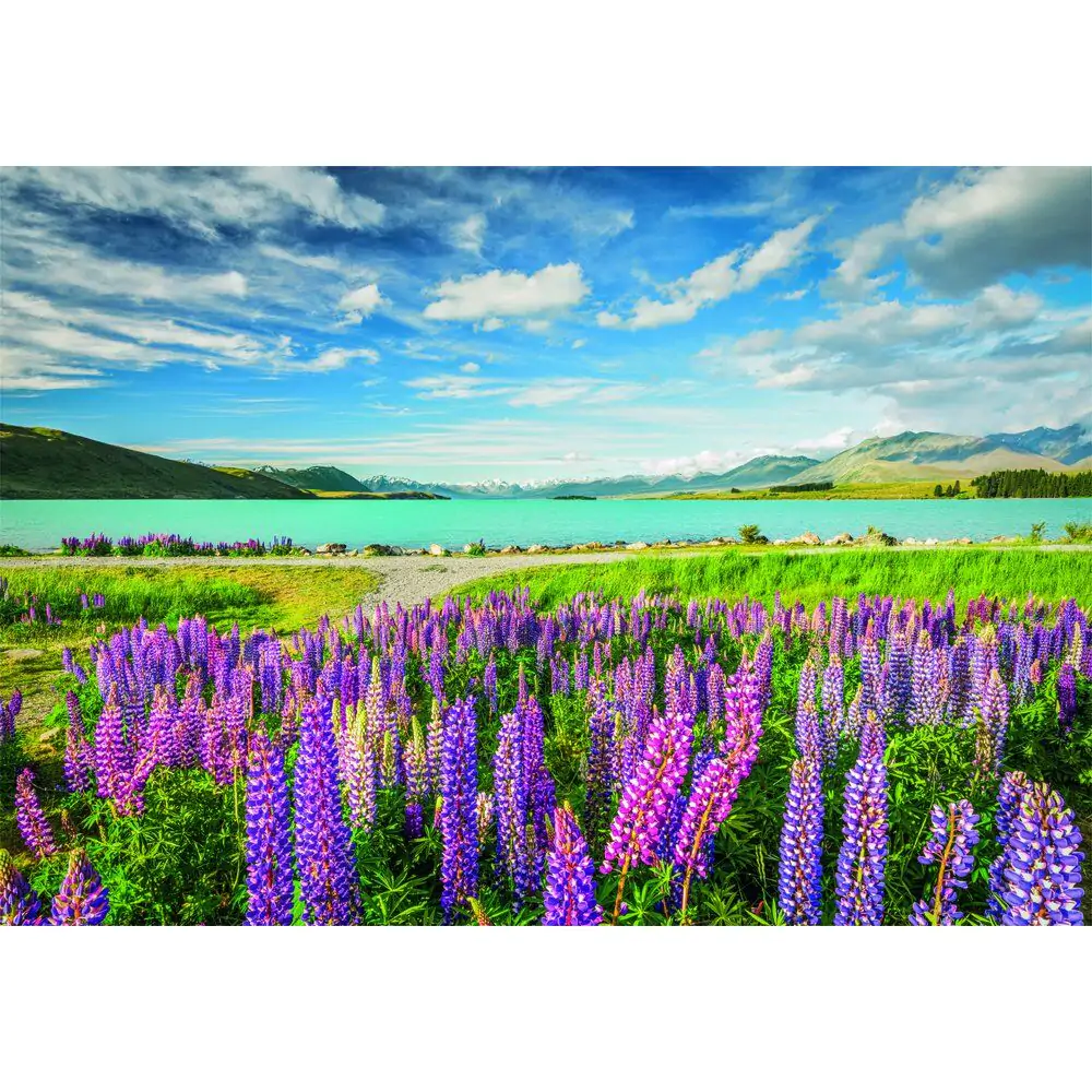 Visokokvalitetne Lupinike kod jezera Tekapo puzzle 1500 kom fotografija proizvoda