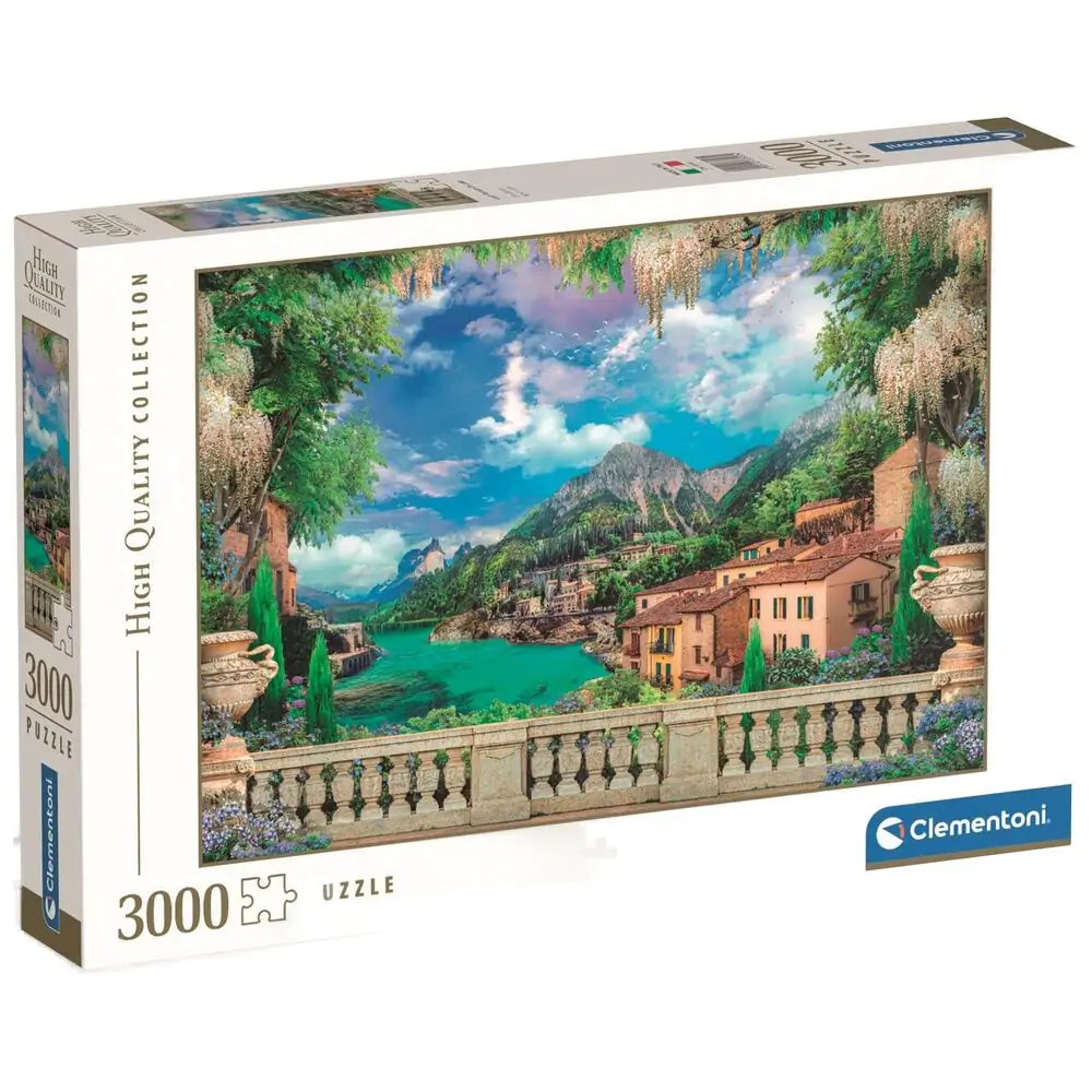 Visokokvalitetna bujna terasa na jezeru puzzle 3000 kom fotografija proizvoda