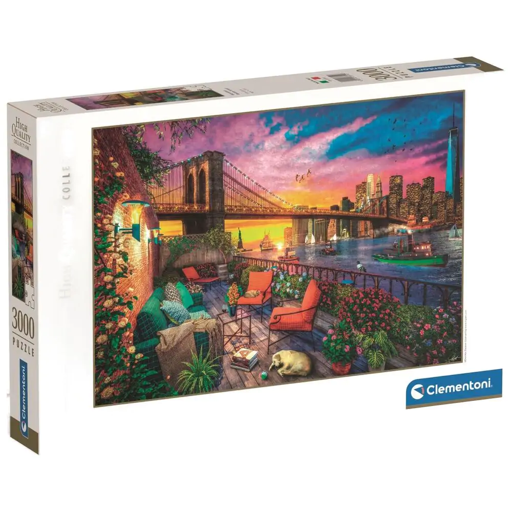 Visokokvalitetna Manhattan Balcony Sunset puzzle 3000 kom fotografija proizvoda