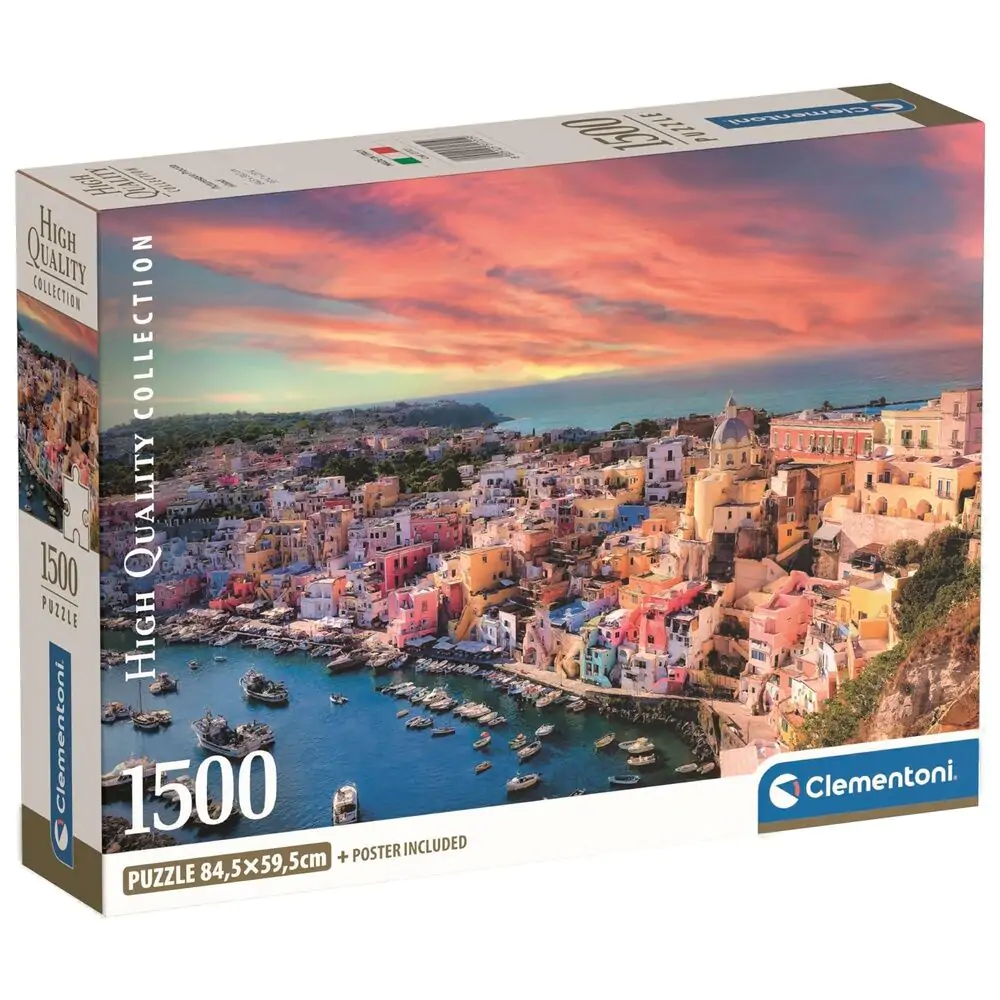 Visokokvalitetna slikovita puzzle otok Procida 1500 kom fotografija proizvoda