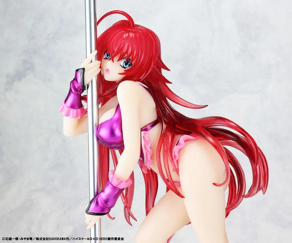 High School DxD Kip 1/7 Rias Gremory Pole Dance Ver. Purple Color 20 cm fotografija proizvoda