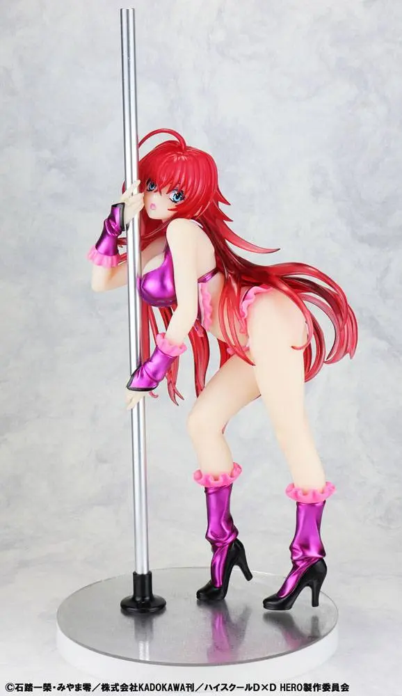 High School DxD Kip 1/7 Rias Gremory Pole Dance Ver. Purple Color 20 cm fotografija proizvoda