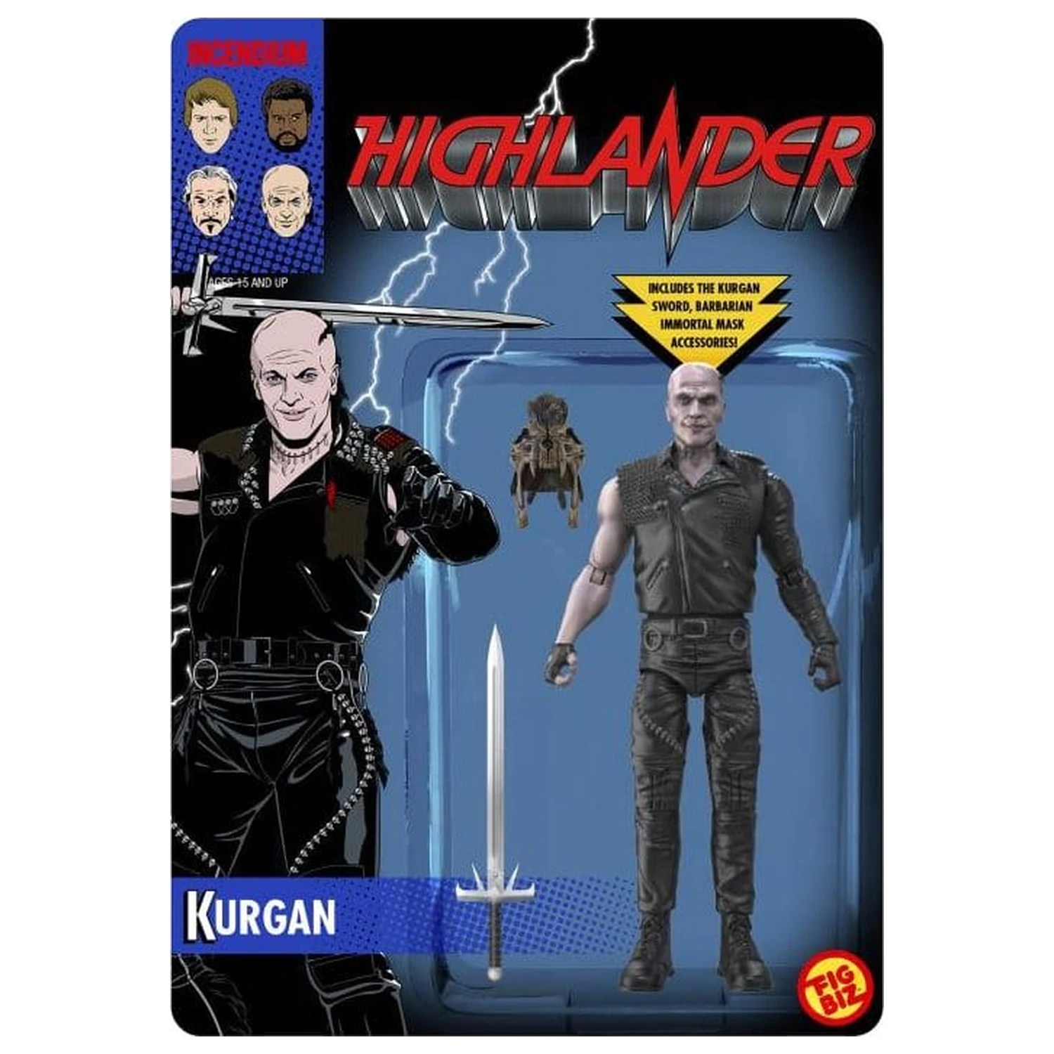 Highlander FigBiz Akcijska figura The Kurgan 13 cm fotografija proizvoda