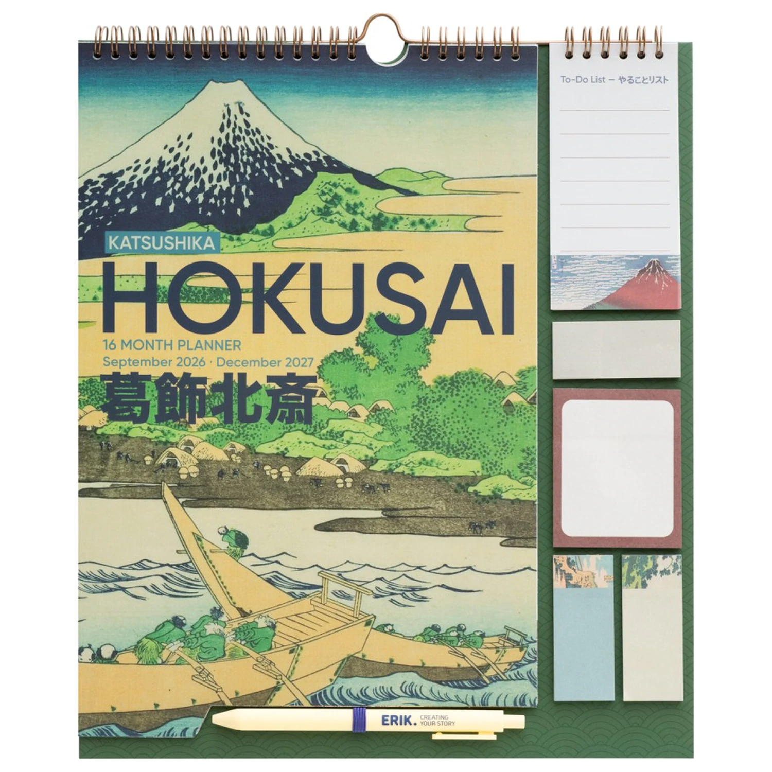 Hokusai zidni planer 2026/27 30 x 34 cm fotografija proizvoda
