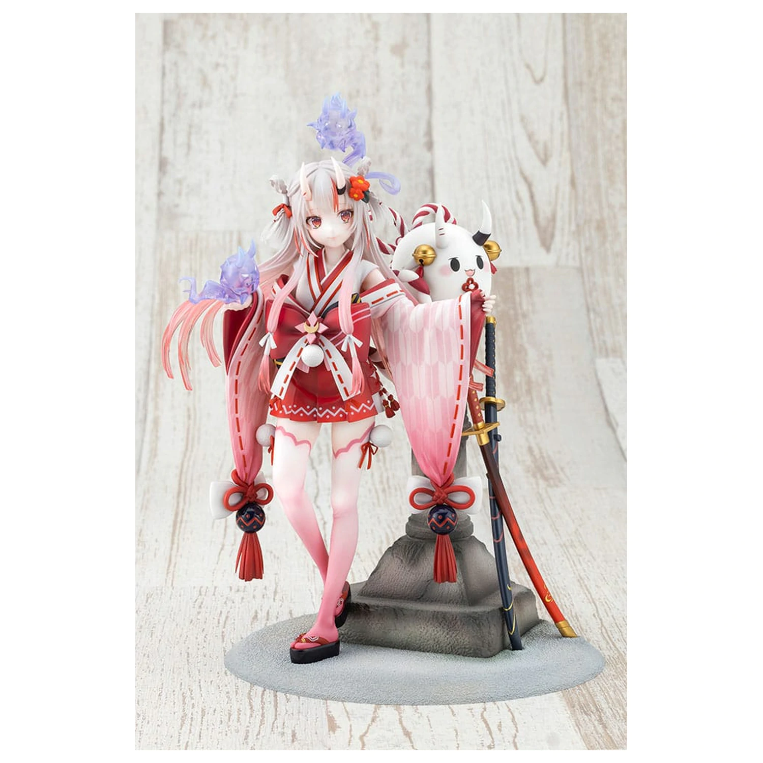 Hololive Production PVC kip 1/7 Nakiri Ayame Shrine Maiden Fortune Outfit Ver. 26 cm fotografija proizvoda