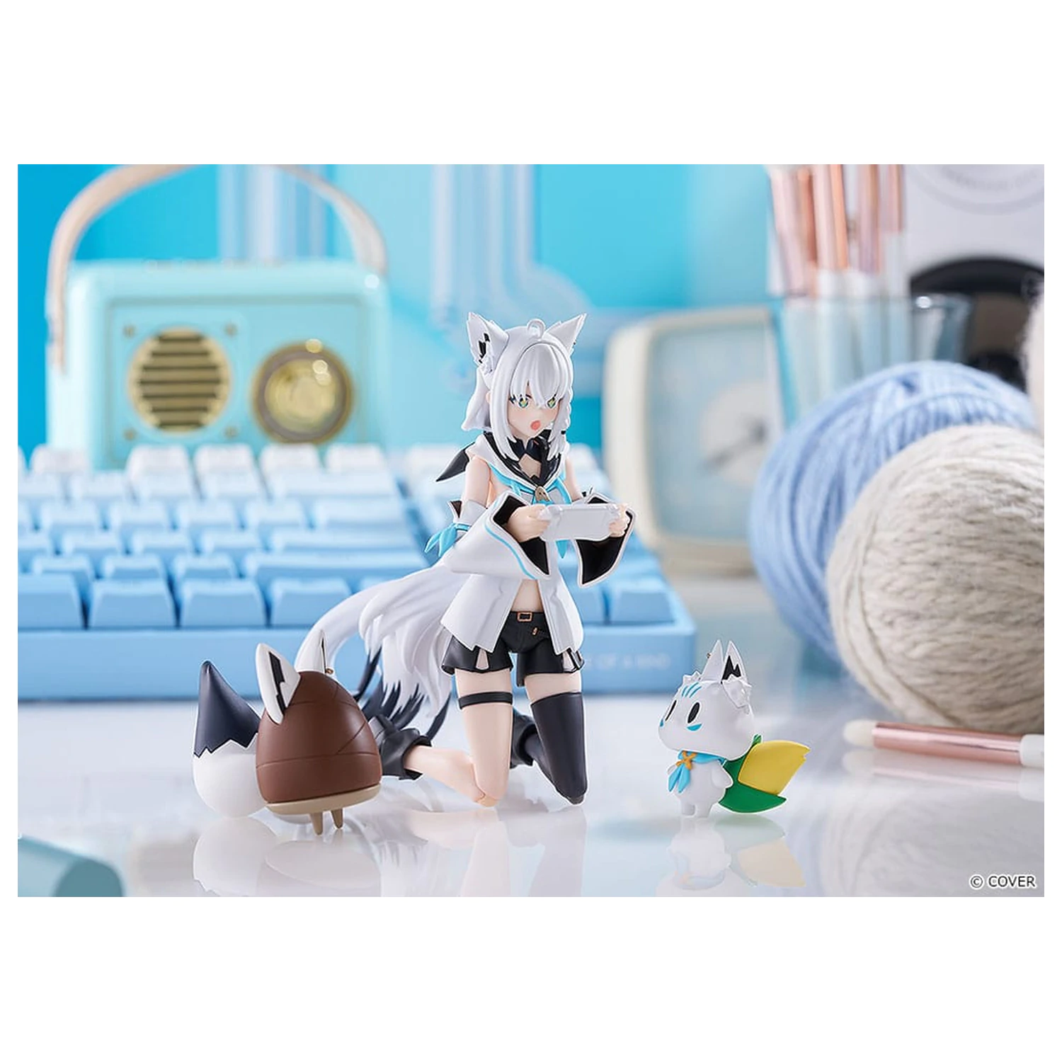 Hololive Production Figma Akcijska figura Shirakami Fubuki 15 cm fotografija proizvoda