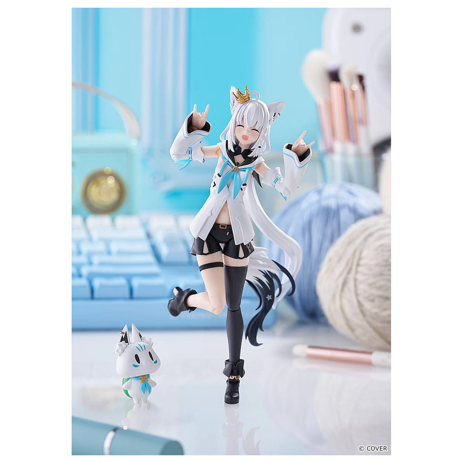 Hololive Production Figma Akcijska figura Shirakami Fubuki 15 cm fotografija proizvoda