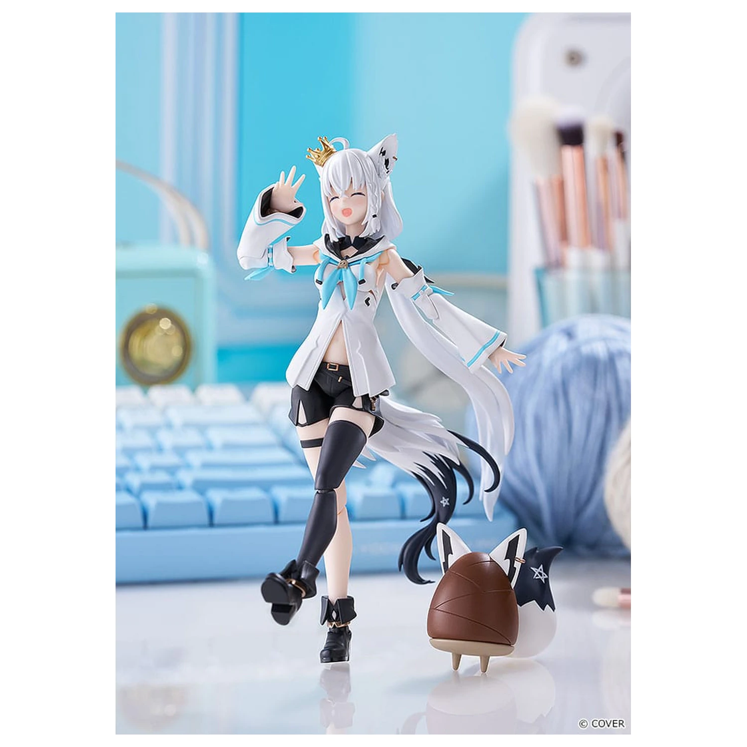 Hololive Production Figma Akcijska figura Shirakami Fubuki 15 cm fotografija proizvoda