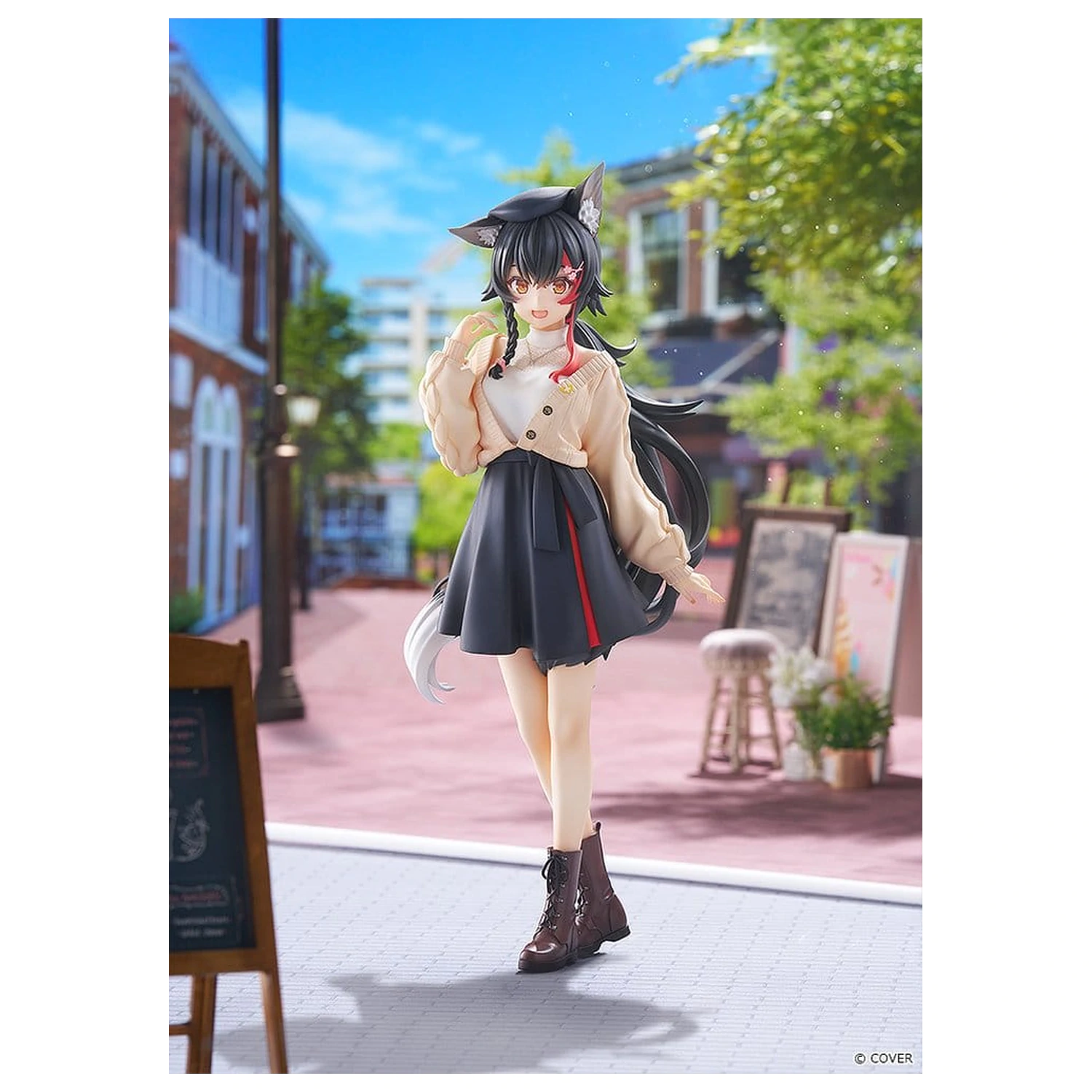 Hololive Production G.S. Collection PVC figura 1/7 Ookami Mio Date Style - Street Outfit Ver. 24 cm fotografija proizvoda