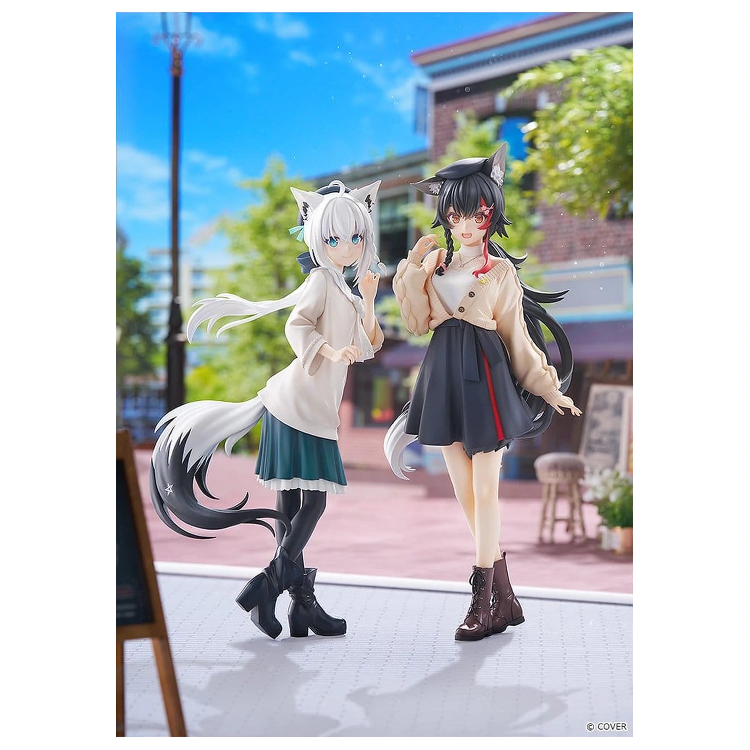 Hololive Production G.S. Collection PVC figura 1/7 Ookami Mio Date Style - Street Outfit Ver. 24 cm fotografija proizvoda