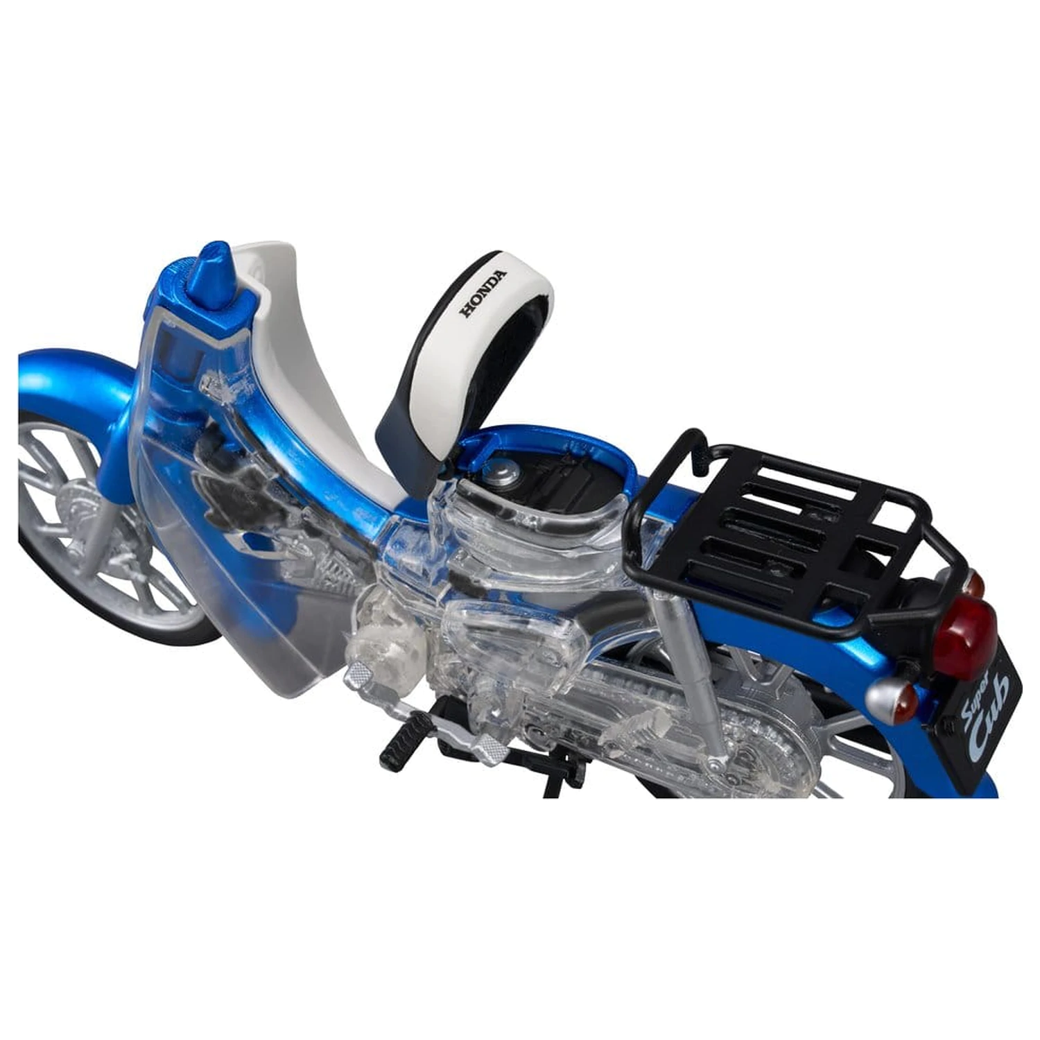 Honda Kaitanics Plastic Model Kit Super Cub 110 Glint Wave Blue Metalic fotografija proizvoda
