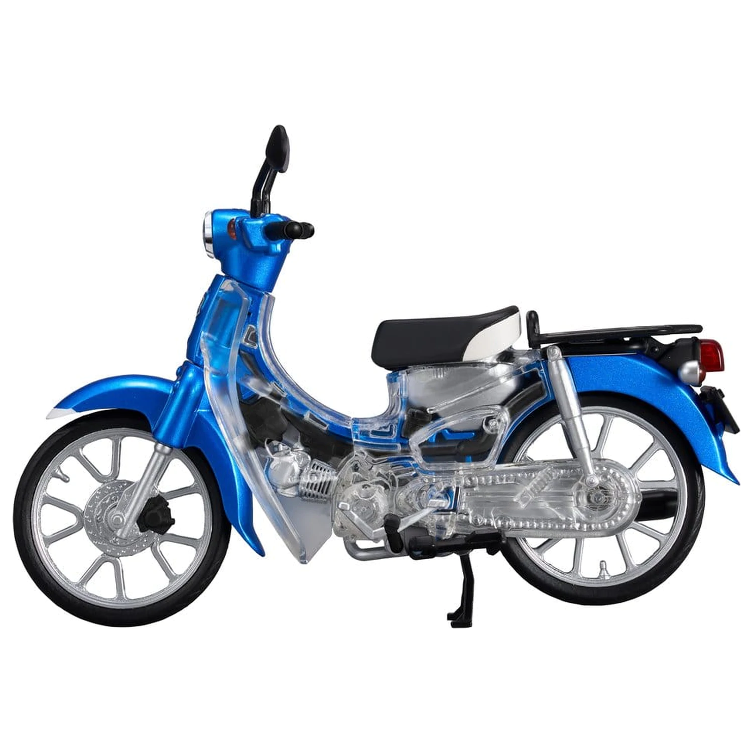 Honda Kaitanics Plastic Model Kit Super Cub 110 Glint Wave Blue Metalic fotografija proizvoda