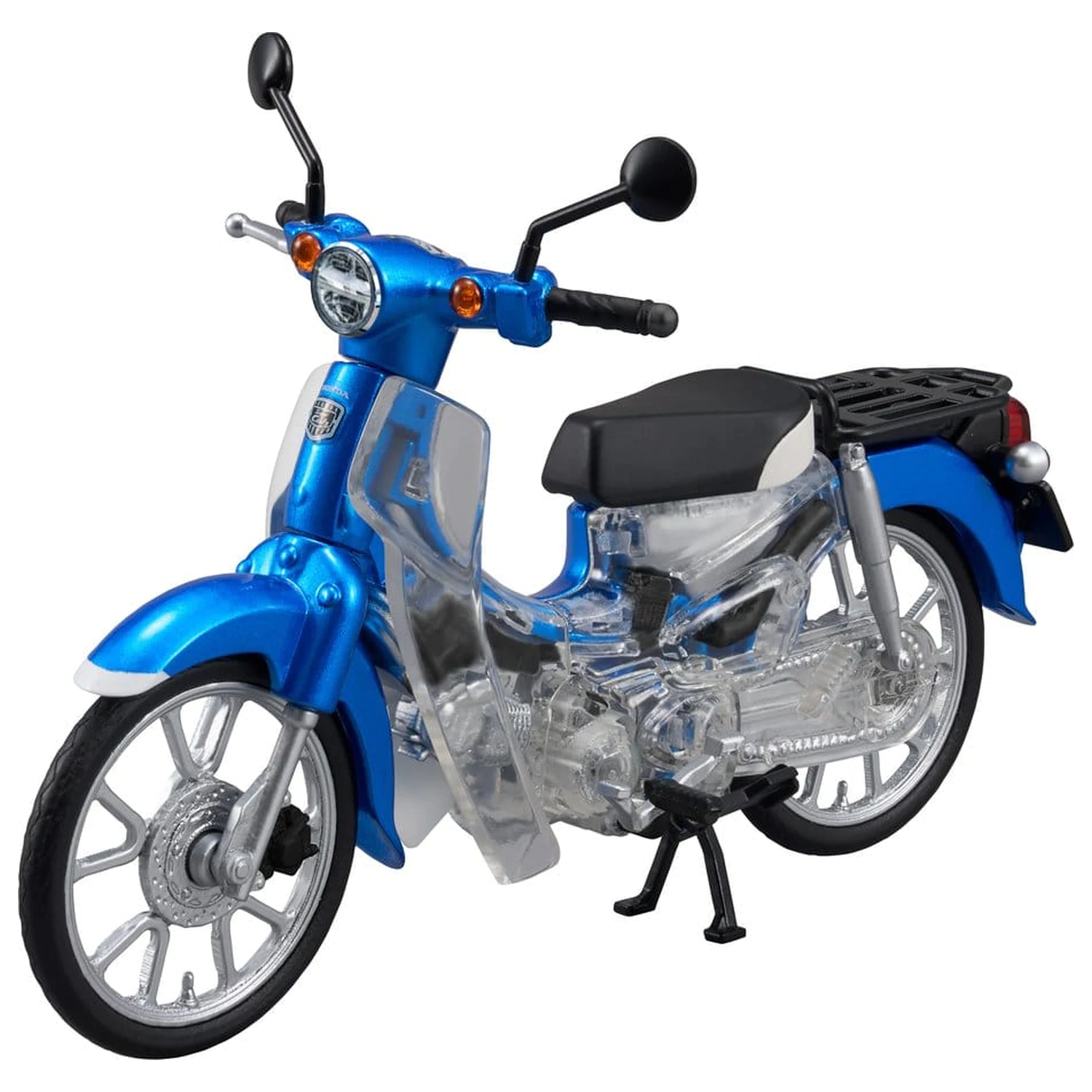 Honda Kaitanics Plastic Model Kit Super Cub 110 Glint Wave Blue Metalic fotografija proizvoda