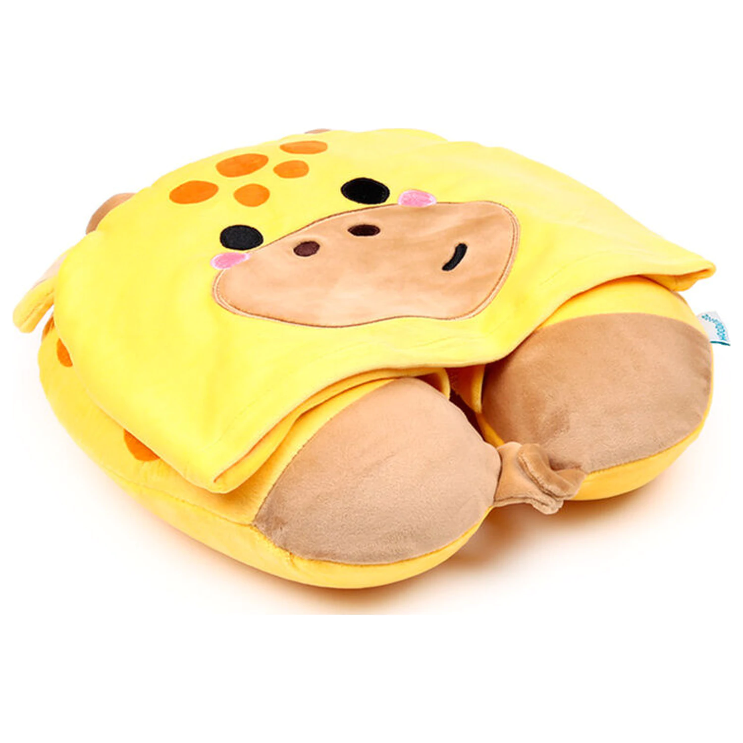 Hoodeazzz Raffi The Giraffe putni jastuk s kapuljačom fotografija proizvoda
