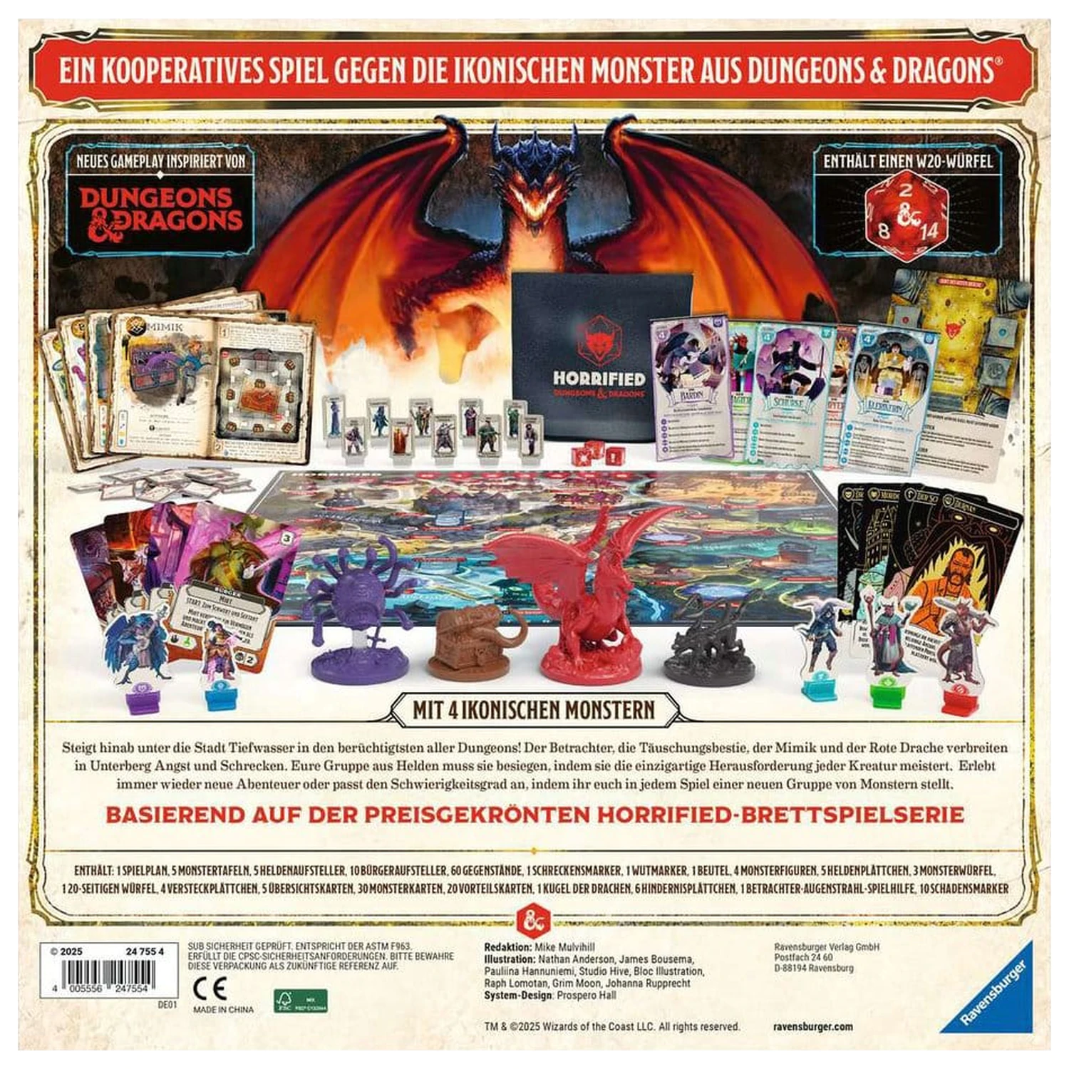 Horrified: Dungeons & Dragons Društvena igra *Njemačka verzija* fotografija proizvoda