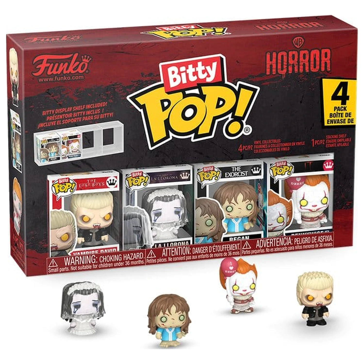 Horror Bitty Funko POP! Vinyl figurice, paket od 4 – David 2,5 cm fotografija proizvoda