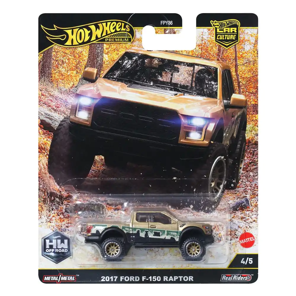 Hot Wheels Premium Car Culture Diecast Vozilo 1/64 2017 Ford F-150 Raptor fotografija proizvoda