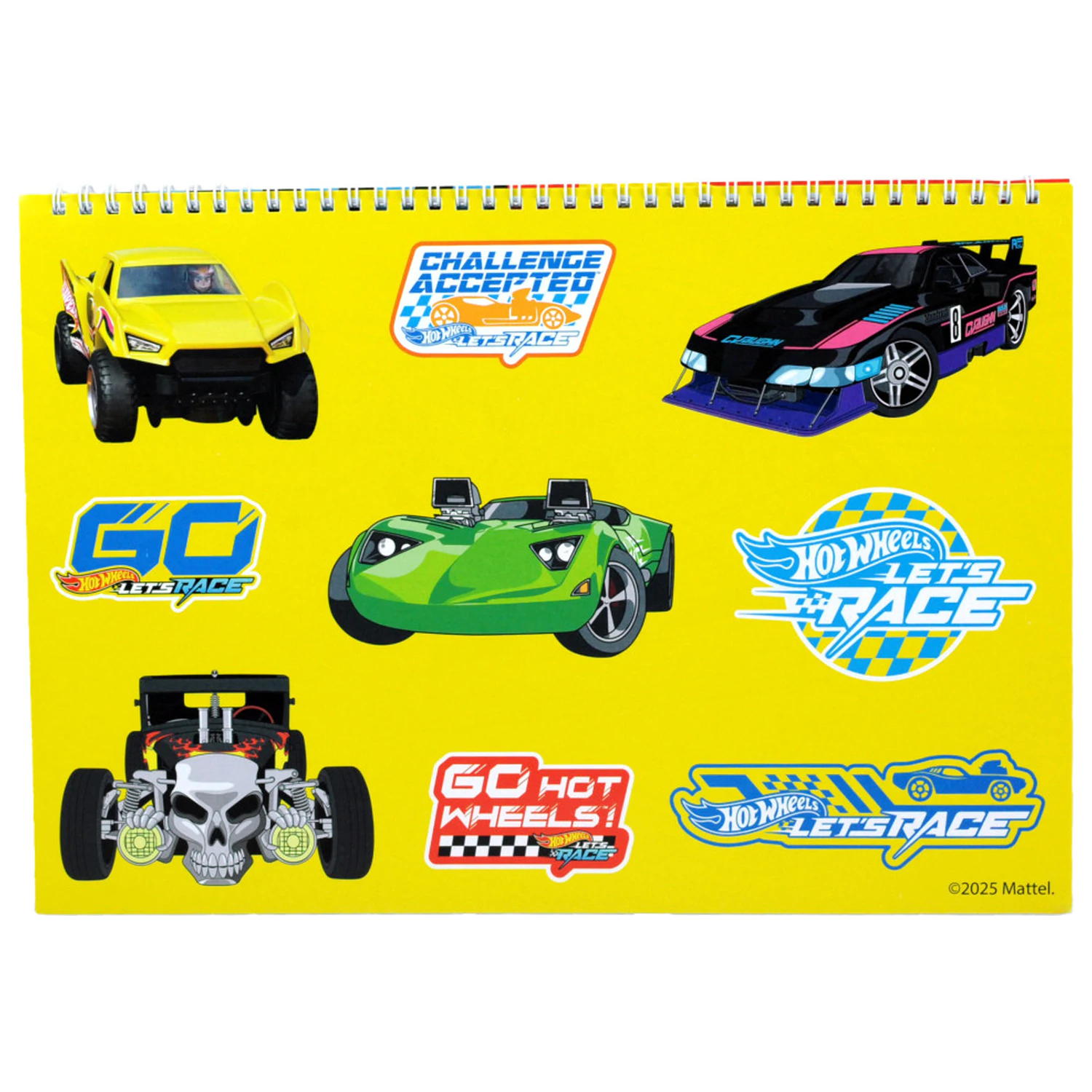Hot Wheels Challenge A/4 Spiralni blok za skiciranje 40 listova sa naljepnicama fotografija proizvoda