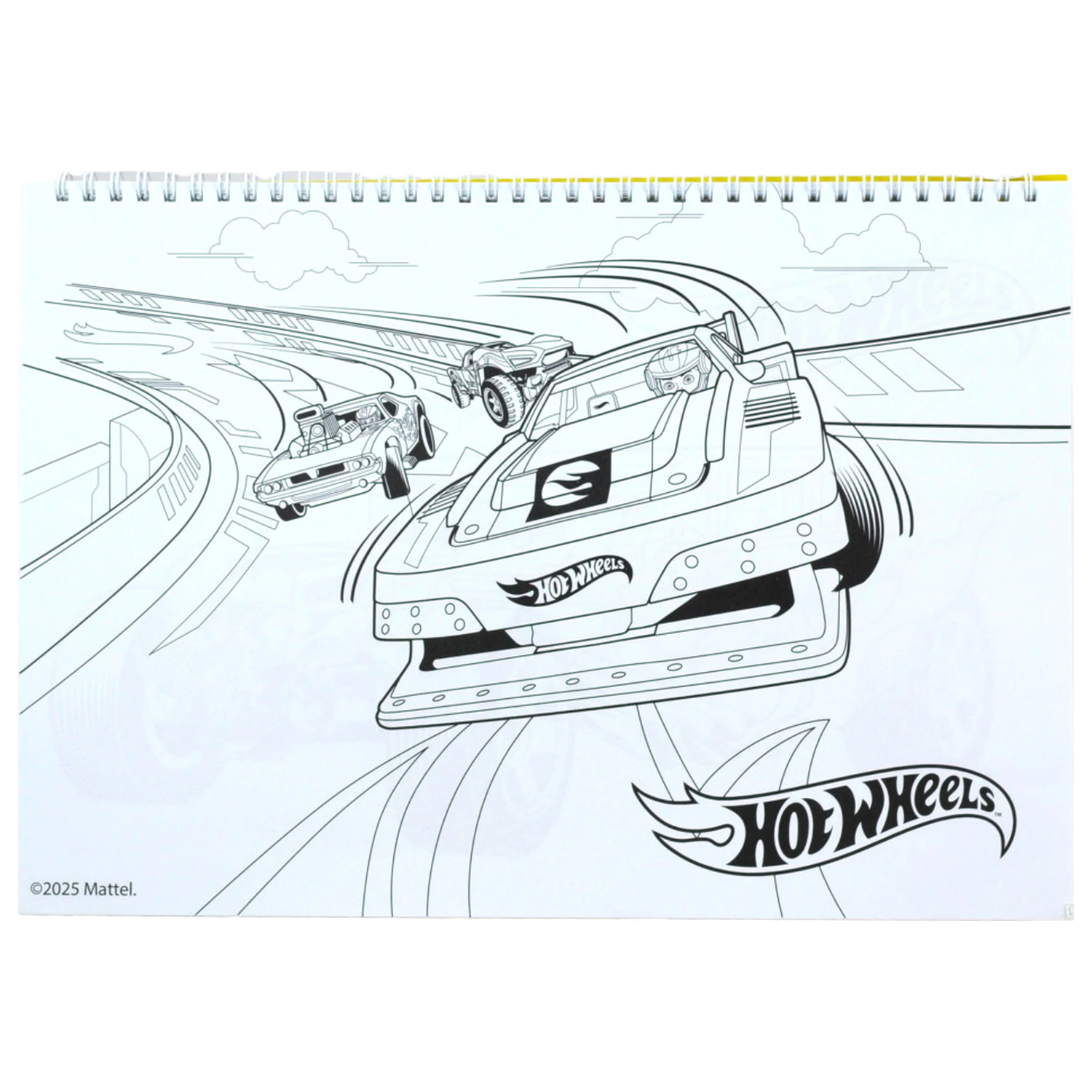 Hot Wheels Challenge A/4 Spiralni blok za skiciranje 40 listova sa naljepnicama fotografija proizvoda