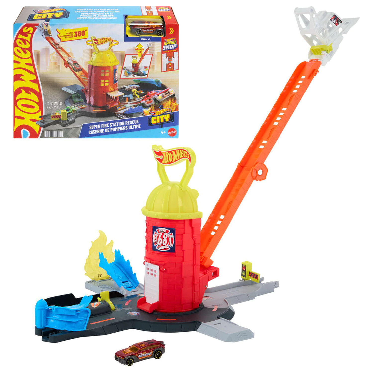 Hot Wheels City Fire Station set za igru fotografija proizvoda