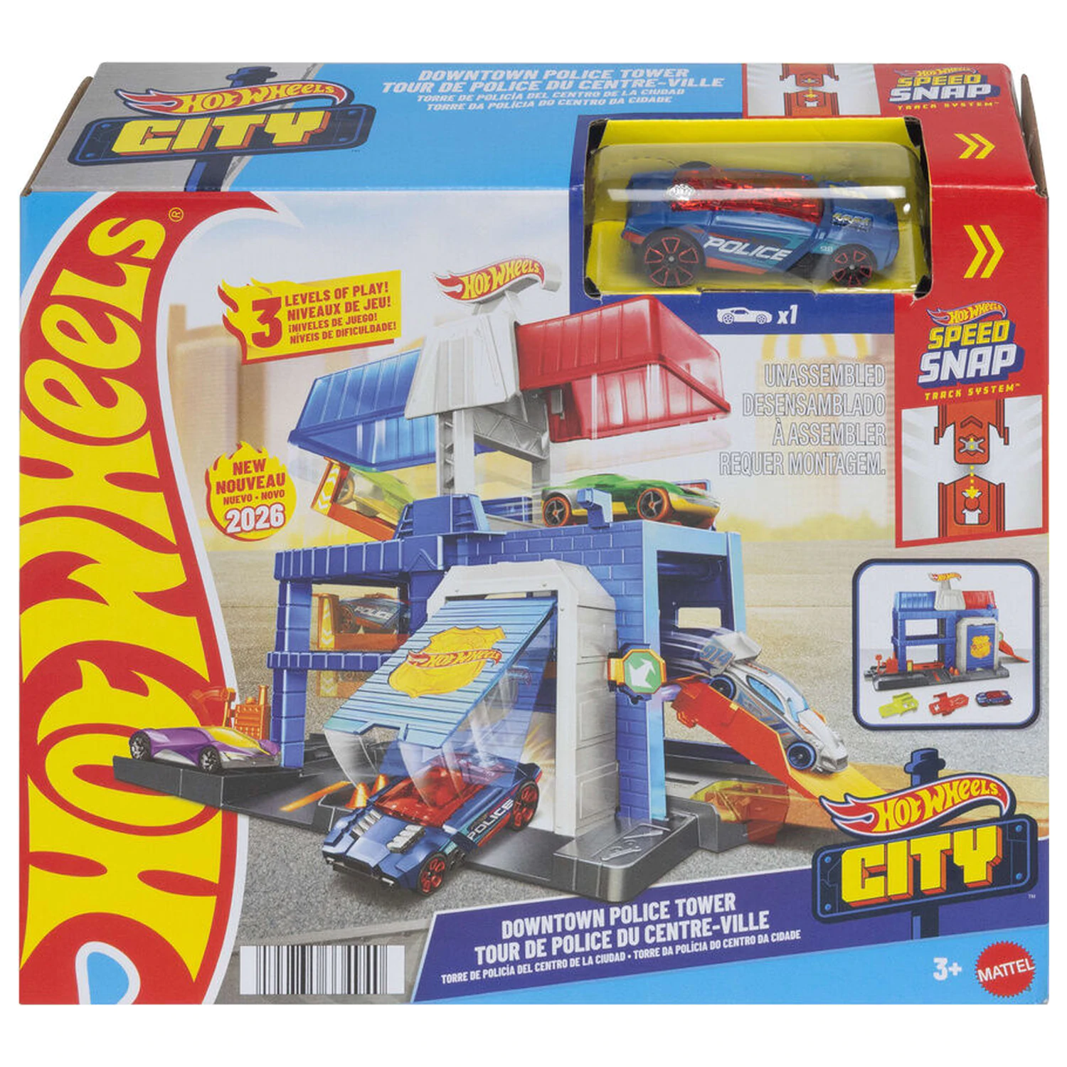 Hot Wheels City Police Station komplet za igru fotografija proizvoda