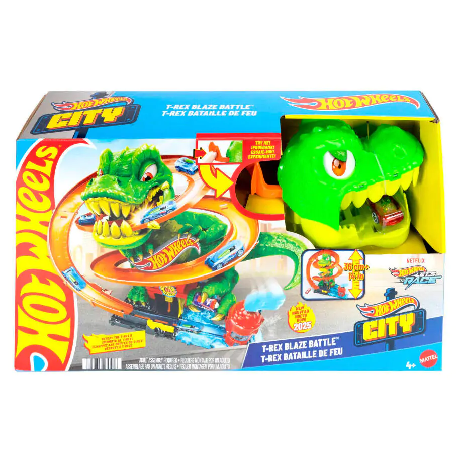 Hot Wheels City T-Rex Blaze Battle set za igru fotografija proizvoda