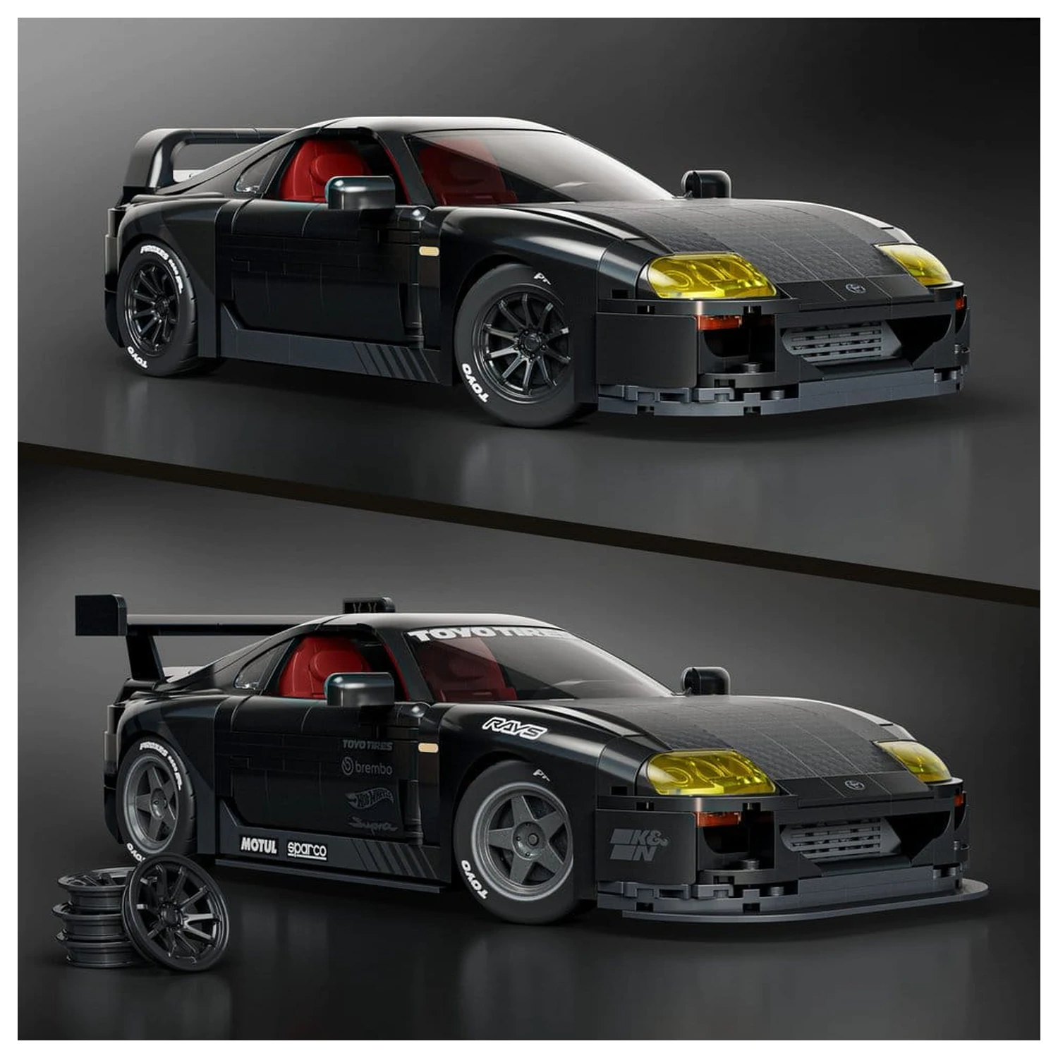 Hot Wheels Elite Mattel Brick Shop građevinski set 1/16 '94 Toyota Supra MKIV fotografija proizvoda