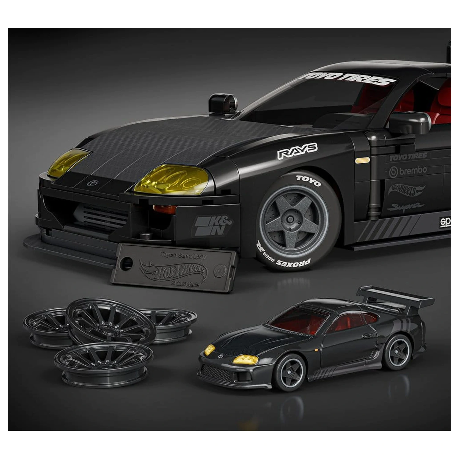 Hot Wheels Elite Mattel Brick Shop građevinski set 1/16 '94 Toyota Supra MKIV fotografija proizvoda
